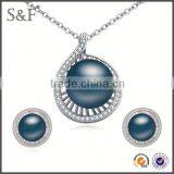 NEW Fashion African Beads White Stone Jewelry Set