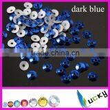 2015 NEWEST Design Fashion Hotfix Spangle Heat Sequin DARK BLUE Middle Hole 3mm 4mm 5mm 6mm thumbnail-1