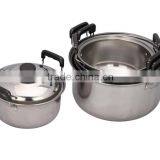 10PCS Stainless Steel Casserole Set Cooking Pot Cookware Set thumbnail-2