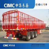 CIMC 3 Axle Livestock Transport For Pig Cattle Sheep Fence Truck Trailer thumbnail-4