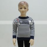 TYCH004 children's cotton sweater with stripe 7GG