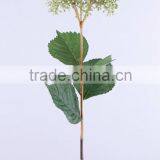 64 cm Plastic Hydrangea Spray With 4 Printed Leaves Artificial Flower thumbnail-4