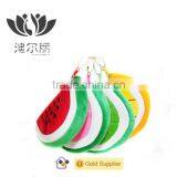Small Pink Plush Fruit Watermelon Coin Purse thumbnail-2