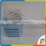 Blue Stripe Animal Toilet Brush With Holder thumbnail-2