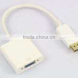 DisplayPort DP Male to VGA Female Cable Adapter Qtuo Gold-Plated New