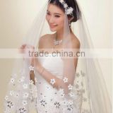 Elegant White Bridal Veils Factory Direct Sale Wedding Veils High Quality Cheap Bridal Veils