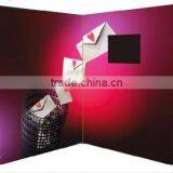 2016 Most Popular Souvenir 5"lcd Screen Greeting Card,digital Video Greeting Card ,hard Cover Video Book