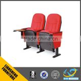Classic theater design red color fabric 2 seater cinema chair