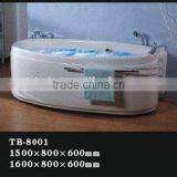 1 Person Corner Spra Whirlpool Bathtub/Foshan Acrylic Massage Bathtub With Blue Glass thumbnail-6