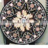 Marble Stone Inlaid Pietra Dura Coffee Table Top thumbnail-1