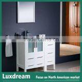 Sould Wood Legs Bathroom Vanity for Heavy People by Luxdream