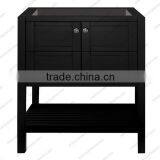 24" Wooden Bathroom Furniture Cabinet With Frame Mirror Bespresso Finish thumbnail-2