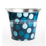 Printed tin ice bucket wholesale for bar