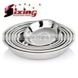 16cm-30cm Stainless Steel Round Plate/Round Tray thumbnail-1