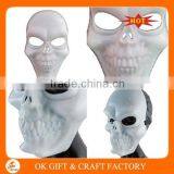 White Plastic Halloween Scary Horror Mask Party Mask For Sale thumbnail-3