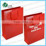 Red - Portrait Luxury Paper Gift Bags craft paper shopping bag high quantity paper bag