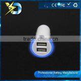 Universal 2.1A Dual Usb Car Charger Adapter Charging for 5 5s,8pin,30pin