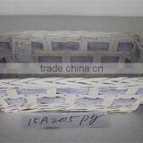 Rect Violet White Wash Willow Wood Chip Tray
