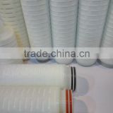 Pleated membrane filter cartridge wilth 1um 5um 10um/PP water filter/ Industrial water filter