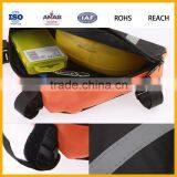 Pannier Corner Frame Bike Storage Bag Water Resistant Black With High Visibility Stripes thumbnail-4