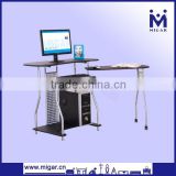 folding computer table with book rack CPU holder MGD-1391