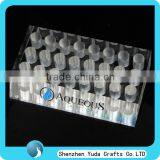 High Ray CNC Polished Milling Block Clear Acrylic Pen Display Block