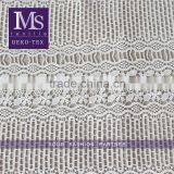 2016 African Polyester Border Chemical Embroidery Fabric for Dress