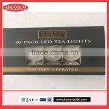 White Candle Shape 20 Pack LED Tea Light thumbnail-1