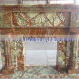STYLISH MULTI GREEN ONYX FIREPLACES thumbnail-5