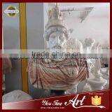 Life Size Marble Warrior Head Bust Statue thumbnail-1