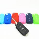 Red Blue Orange Eco-friendly Silicone Soft Cover Car Protective Key Cases thumbnail-4