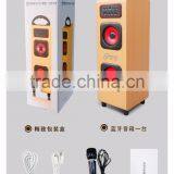 2017 New Design Quadrate Shape Loudspeaker, Wireless Plug-in Card Retro Stereo Bluetooth Speaker Box thumbnail-6