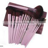 18pcs Shinny PVC Crocodile Texture Case Best Professional Custom Makeup Brushes thumbnail-1