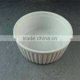 4.5"pure White Ceramic Porcelain Type Bakeware Type Ramekin thumbnail-2