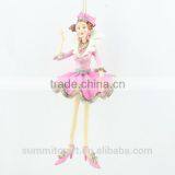 Best Selling Christmas Ornament Items Resin Christmas Lady Figurines thumbnail-5