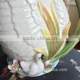 Ceramic Flower Vase Decoration White Swan Vase thumbnail-3