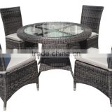 Outdoor Furniture Rattan Dining Table Set of 5pcs