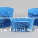 New Style Lavender Design Oval Metal Plant Pot for Garden thumbnail-3