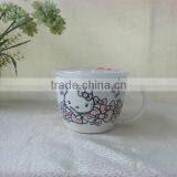 Porcelain&Ceramic Salad Bowl With Handel Plastic Lid