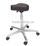 Potable movable Ottoman stool chair saddle chair with wheels used salon furniture F-506