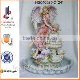 24"Hot Sale Religious Indoor Angel Water Fountain thumbnail-2