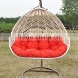 Double Seater Bird Nest Wicker Rattan Swing Egg Chair Hanging Hammock thumbnail-2