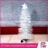 Glitter Pine Needle Artificial Christmas Tree With Ornaments thumbnail-1