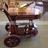 Luxury Wooden Wine and Liquor Cart Food Service Trolley C-32 thumbnail-3