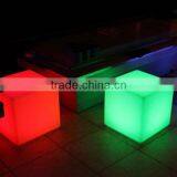 Griotte Cube Led Light Furniture,plastic LED Light Cube Stool thumbnail-1