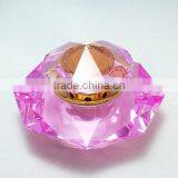 Elegant Design Pink Crystal Perfume Bottle for Table Decoration thumbnail-1