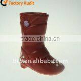 9" Shoe Shape Ceramic Vase thumbnail-1