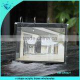Customize v Shape Acrylic Funia Photo Frame thumbnail-1