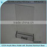 Acrylic Hot Bend Desk Menu Holder thumbnail-2