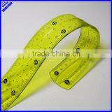 New Designer 30cm Rolling Clear PVC Flexible Scale Ruler thumbnail-1